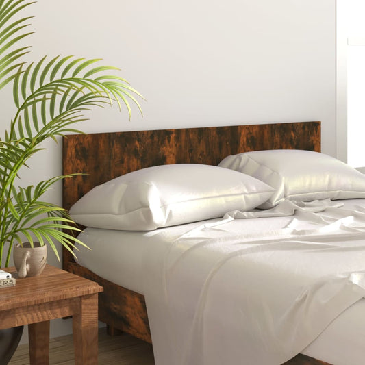 Berkfield Bed Headboard Smoked Oak 160x1.5x80 cm Engineered Wood