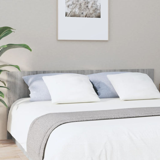 Berkfield Bed Headboard Grey Sonoma 200x1.5x80 cm Engineered Wood