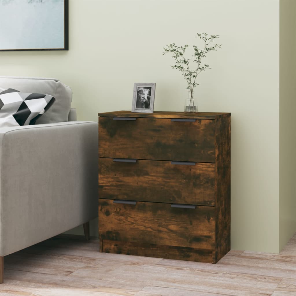 Berkfield Sideboard Smoked Oak 60x30x70 cm Engineered Wood