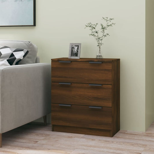 Berkfield Sideboard Brown Oak 60x30x70 cm Engineered Wood