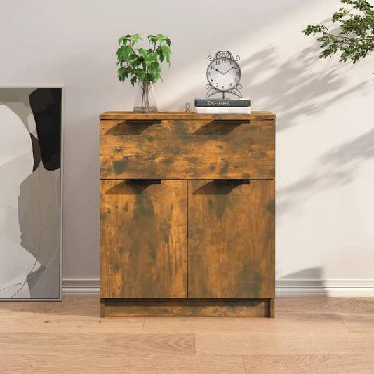 Berkfield Sideboard Smoked Oak 60x30x70 cm Engineered Wood