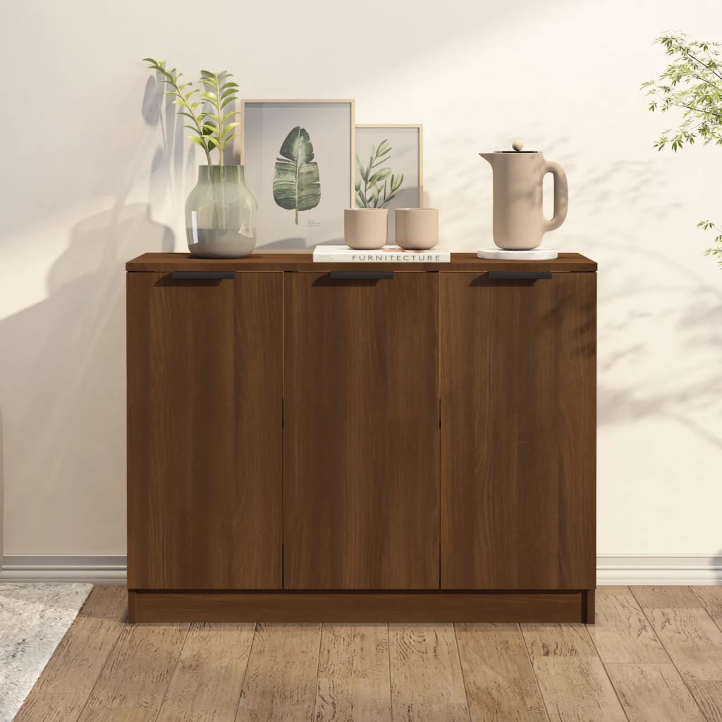 Berkfield Sideboard Brown Oak 90.5x30x70 cm Engineered Wood