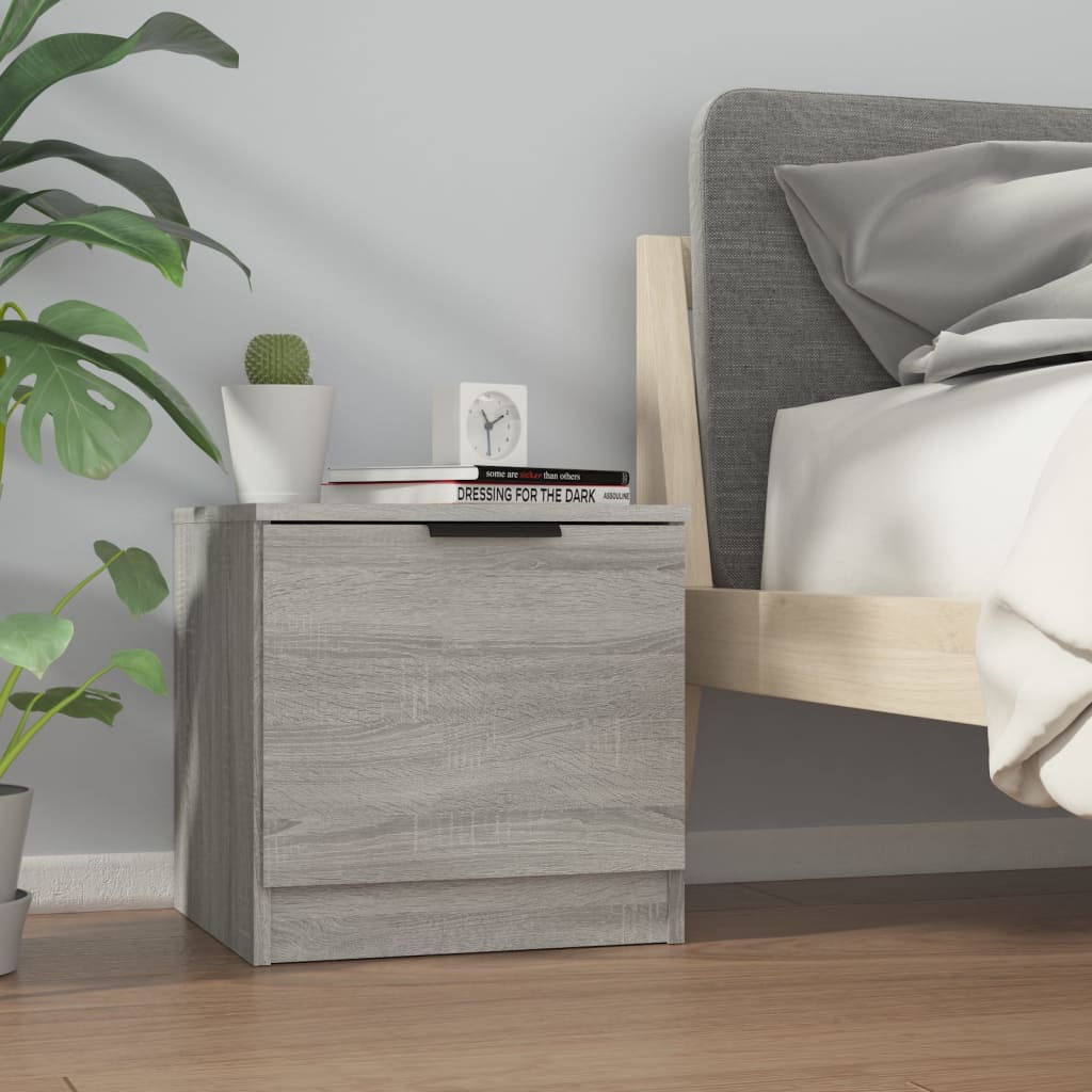 Berkfield Bedside Cabinet Grey Sonoma 40x39x40 cm