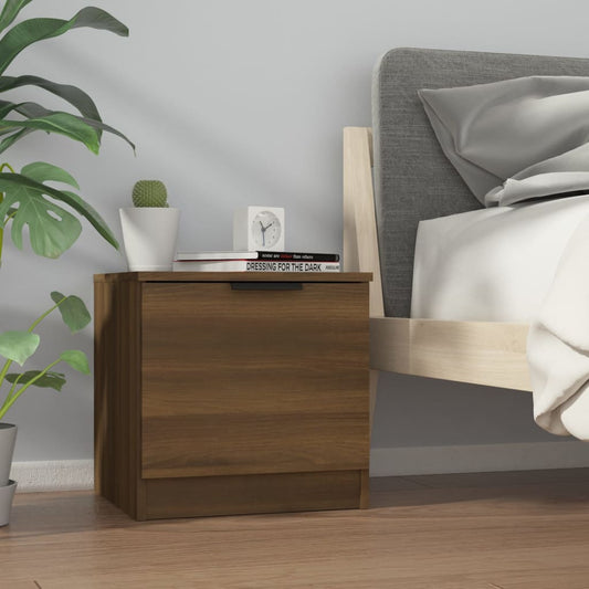Berkfield Bedside Cabinet Brown Oak 40x39x40 cm