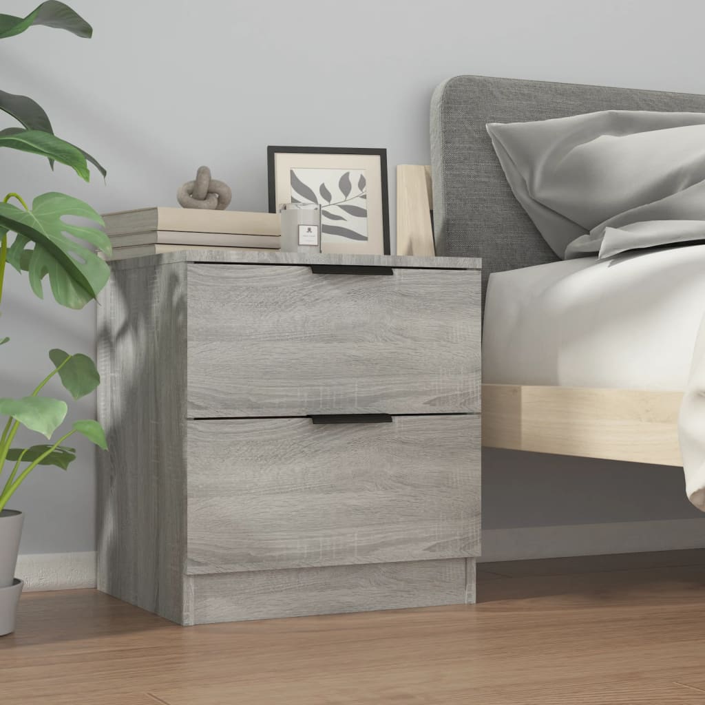Berkfield Bedside Cabinet Grey Sonoma Engineered Wood