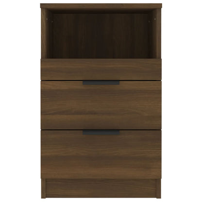 Berkfield Bedside Cabinet Brown Oak Engineered Wood