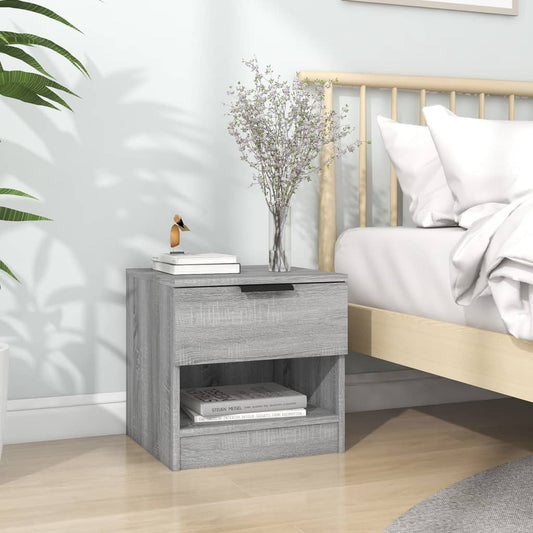Berkfield Bedside Cabinet Grey Sonoma Engineered Wood