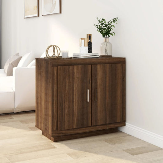 Berkfield Sideboard Brown Oak 80x40x75 cm Engineered Wood