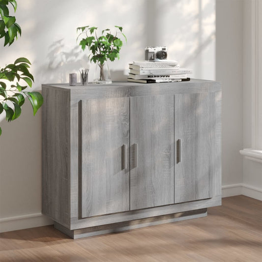 Berkfield Sideboard Grey Sonoma 92x35x75 cm Engineered Wood