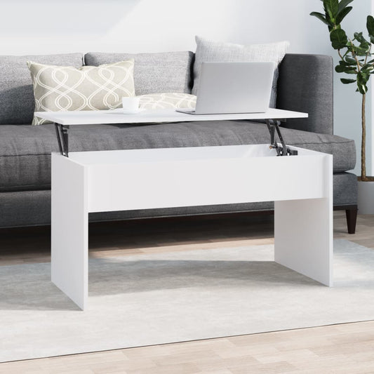 Berkfield Coffee Table White 102x50.5x52.5 cm Engineered Wood