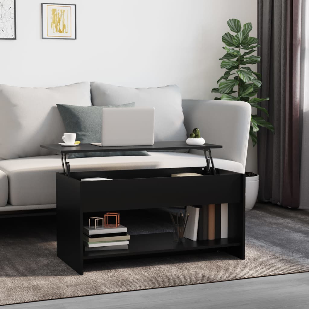 Berkfield Coffee Table Black 102x50x52.5 cm Engineered Wood