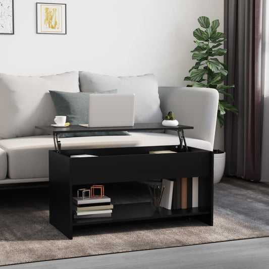 Berkfield Coffee Table Black 102x50x52.5 cm Engineered Wood