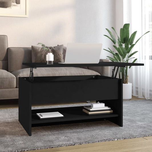 Berkfield Coffee Table Black 80x50x40 cm Engineered Wood