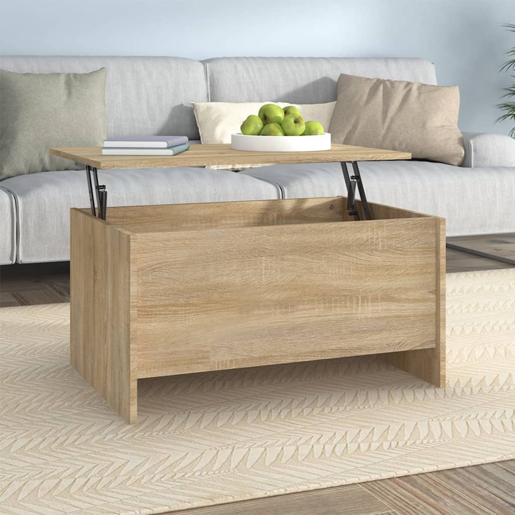 Berkfield Coffee Table Sonoma Oak 80x55.5x41.5 cm Engineered Wood