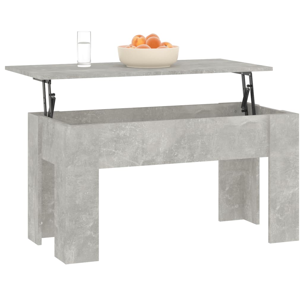 Berkfield Coffee Table Concrete Grey 101x49x52 cm Engineered Wood