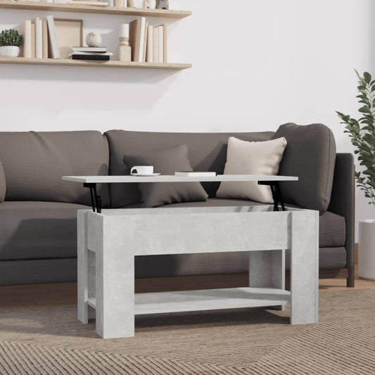 Berkfield Coffee Table Concrete Grey 101x49x52 cm Engineered Wood