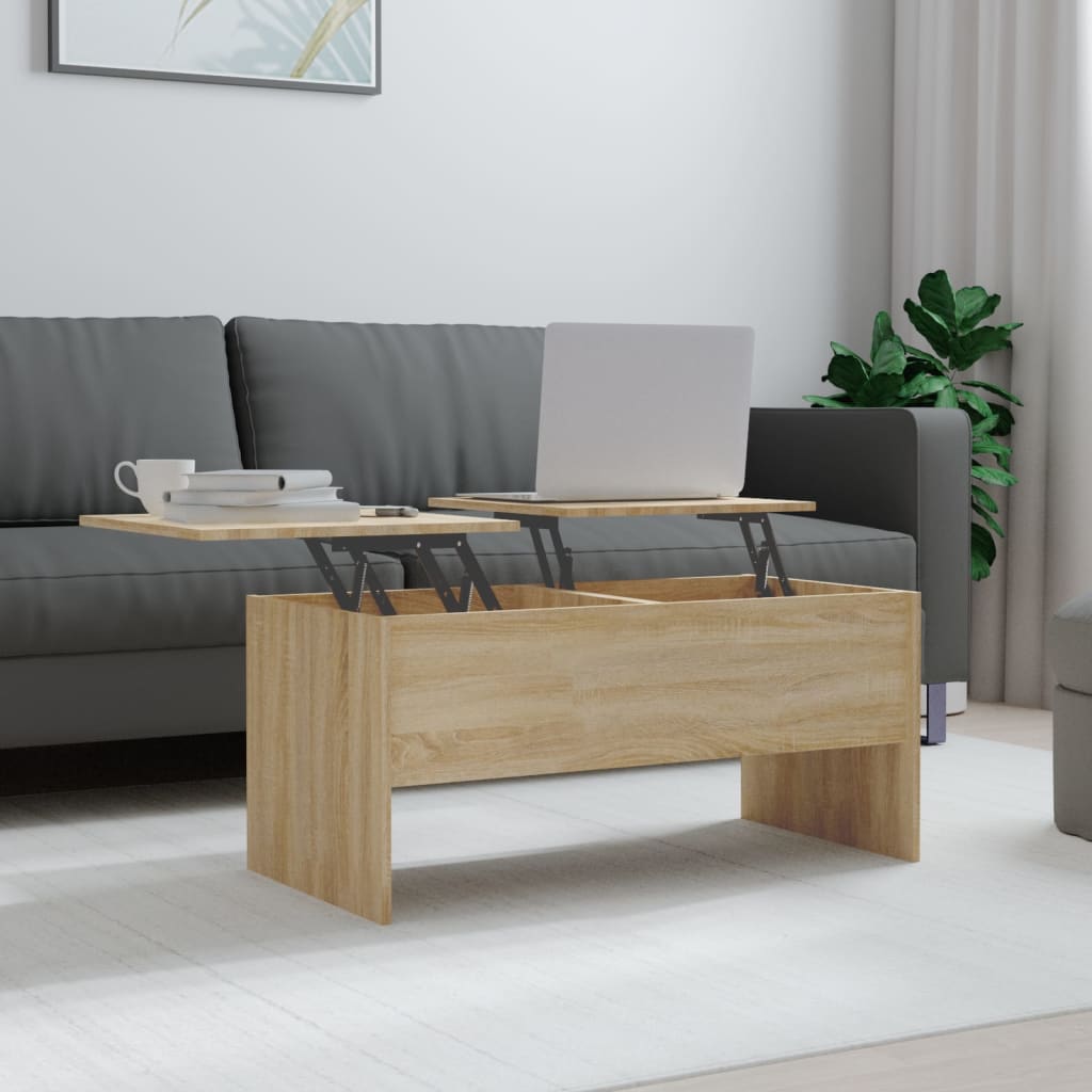Berkfield Coffee Table Sonoma Oak 102x50.5x46.5 cm Engineered Wood