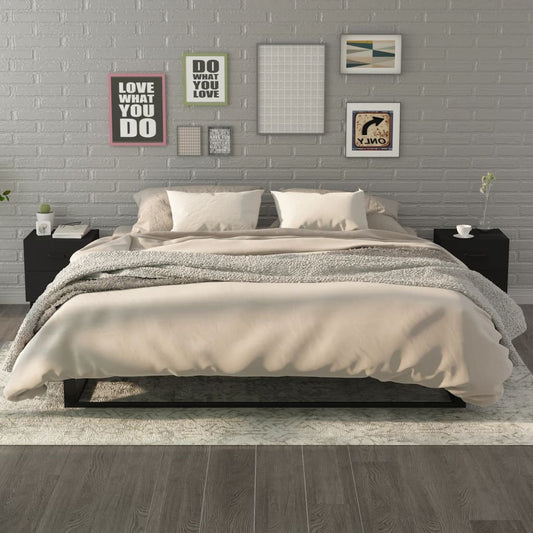 Berkfield Bedside Cabinets 2 pcs Black 40x35x47.5 cm