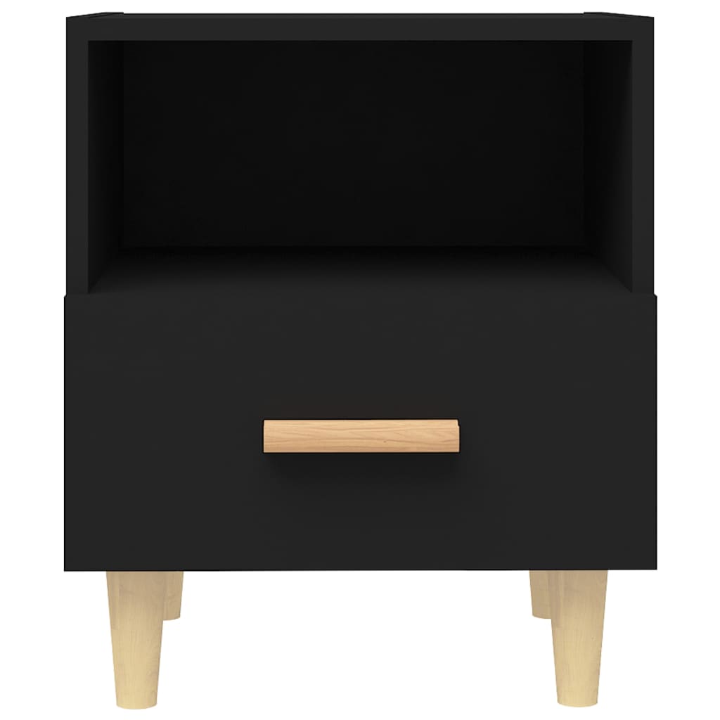 Berkfield Bedside Cabinets 2 pcs Black 40x35x47 cm