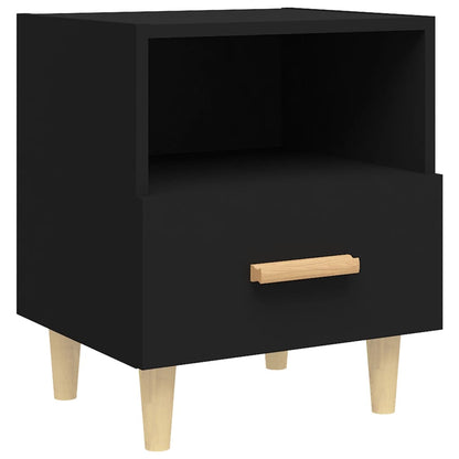 Berkfield Bedside Cabinets 2 pcs Black 40x35x47 cm
