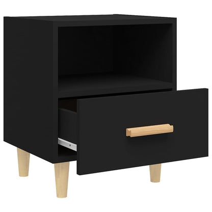 Berkfield Bedside Cabinets 2 pcs Black 40x35x47 cm
