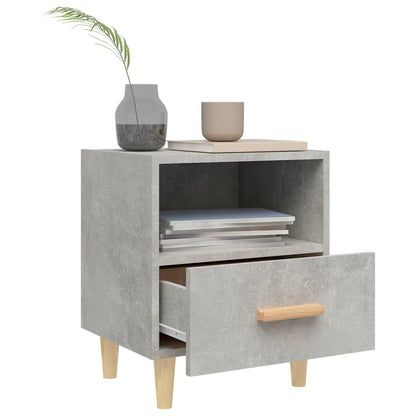 Berkfield Bedside Cabinet Concrete Grey 40x35x47 cm