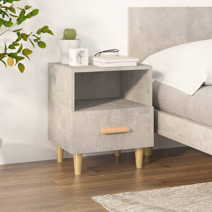Berkfield Bedside Cabinet Concrete Grey 40x35x47 cm