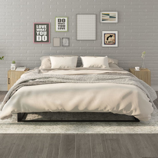 Berkfield Bedside Cabinets 2 pcs Sonoma Oak Engineered Wood