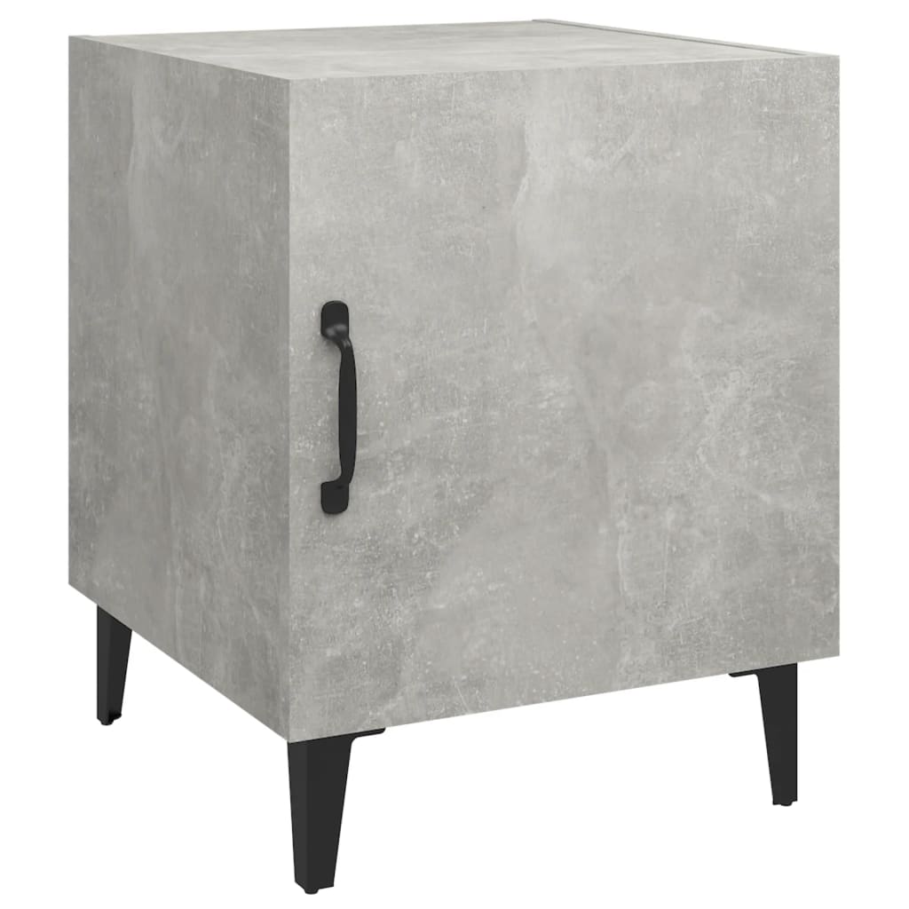 Berkfield Bedside Cabinet Concrete Grey Engineered Wood