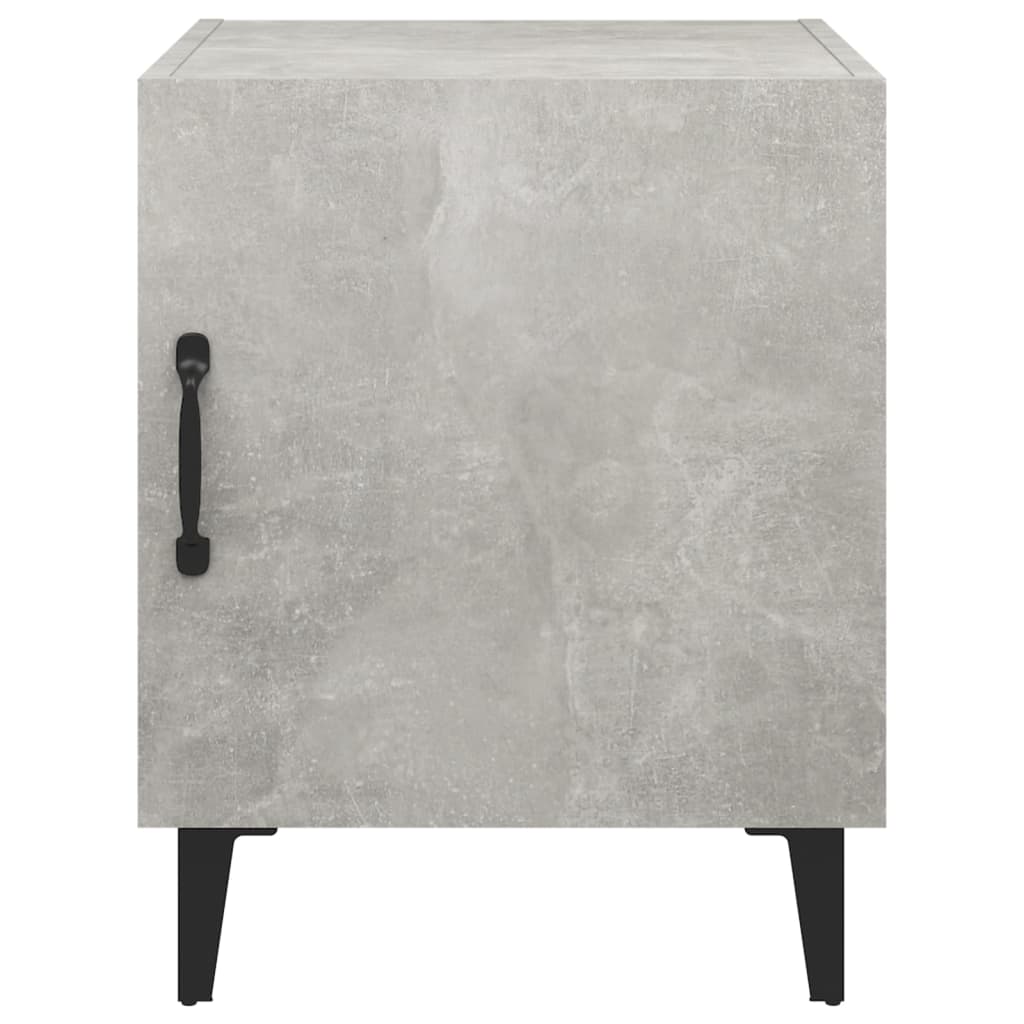 Berkfield Bedside Cabinet Concrete Grey Engineered Wood