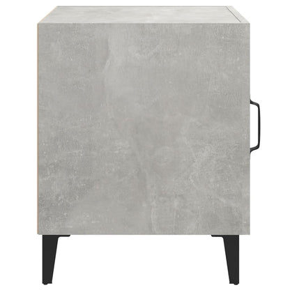 Berkfield Bedside Cabinet Concrete Grey Engineered Wood