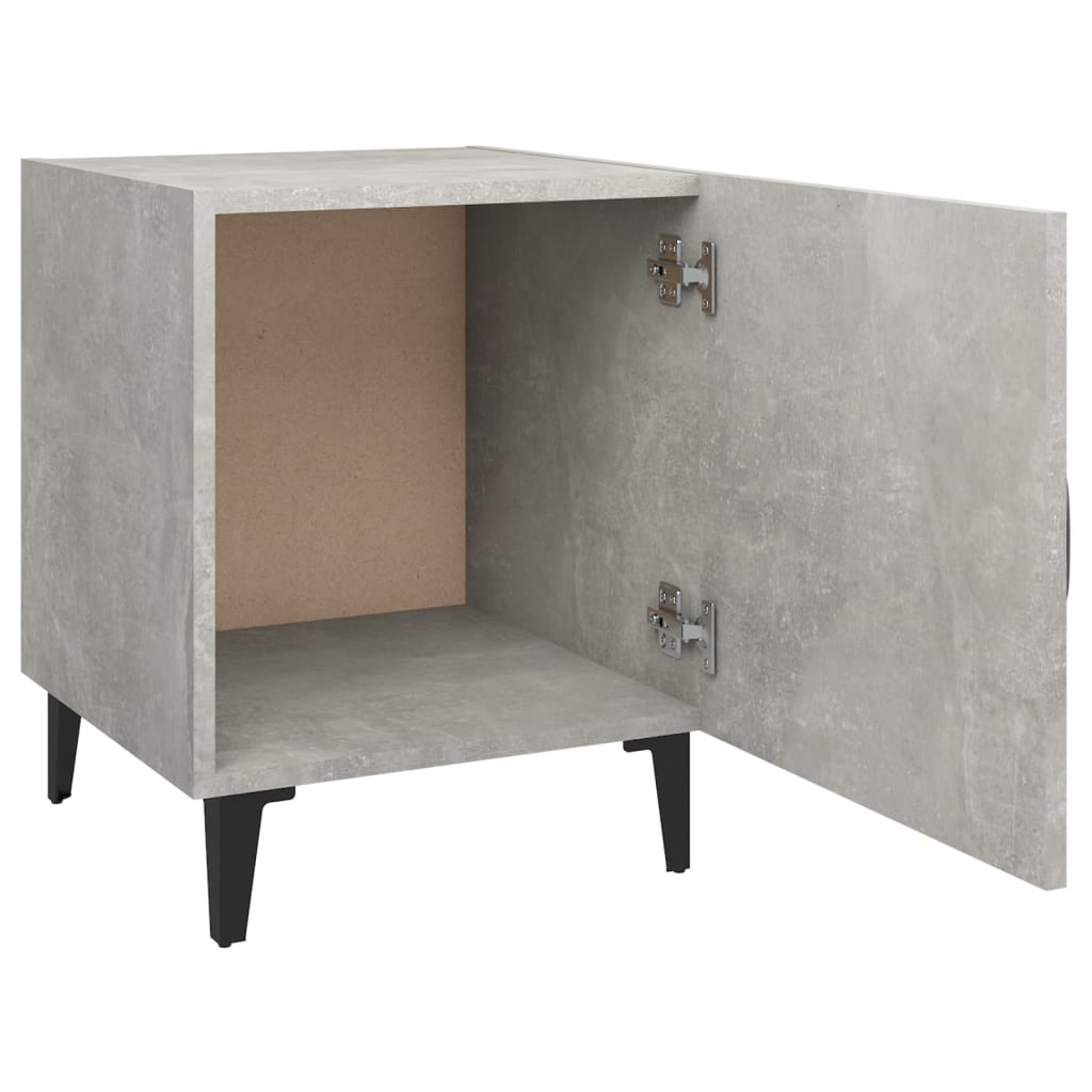 Berkfield Bedside Cabinet Concrete Grey Engineered Wood