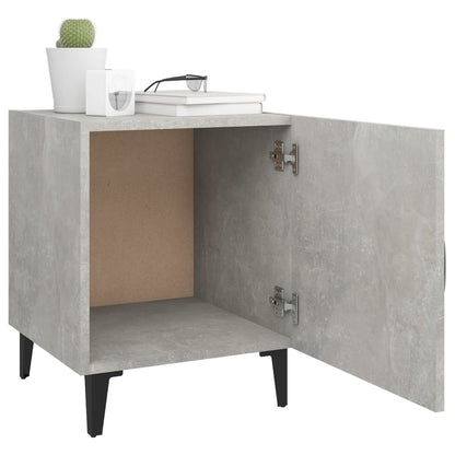 Berkfield Bedside Cabinet Concrete Grey Engineered Wood