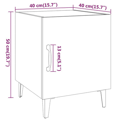 Berkfield Bedside Cabinet Concrete Grey Engineered Wood