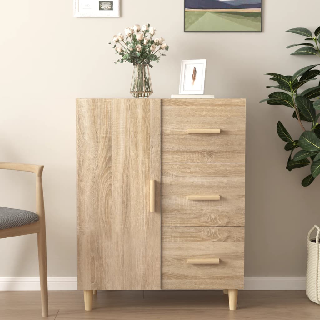 Berkfield Sideboard Sonoma Oak 69.5x34x90 cm Engineered Wood