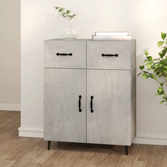 Berkfield Sideboard Concrete Grey 69.5x34x90 cm Engineered Wood
