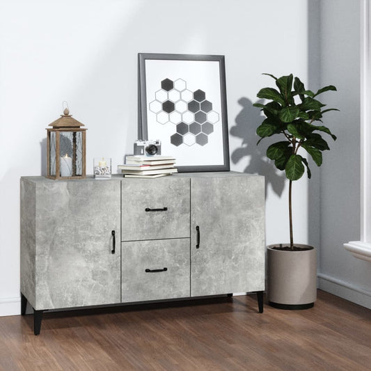 Berkfield Sideboard Concrete Grey 100x36x60 cm Engineered Wood