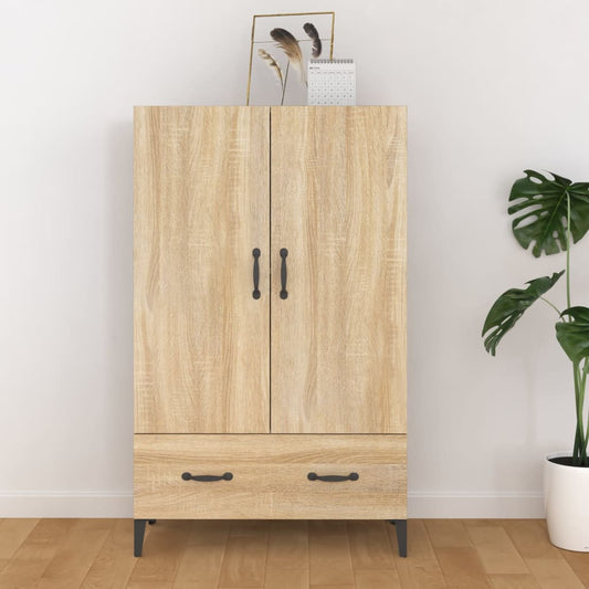 Berkfield Highboard Sonoma Oak 70x31x115 cm Engineered Wood