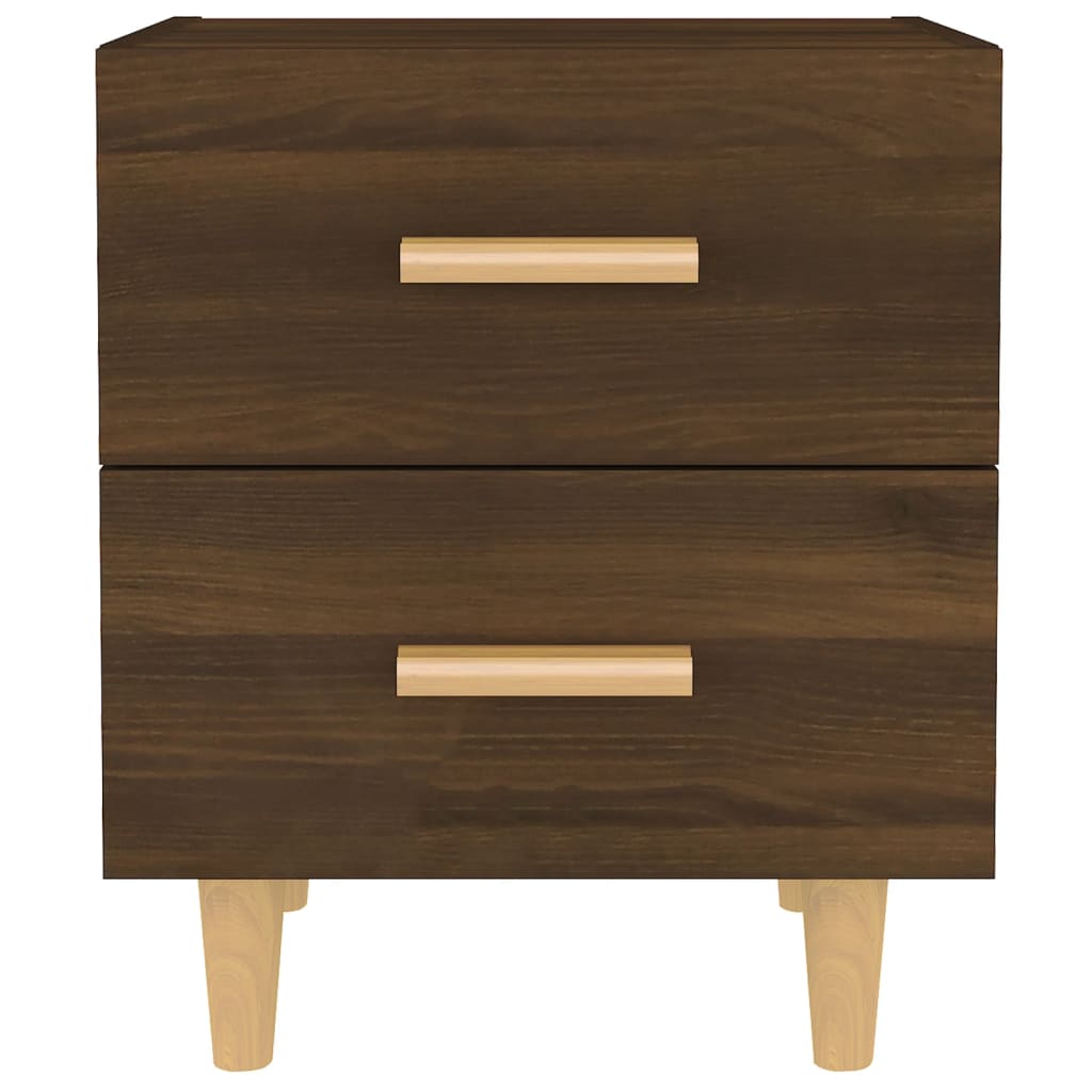 Berkfield Bed Cabinet Brown Oak 40x35x47.5 cm