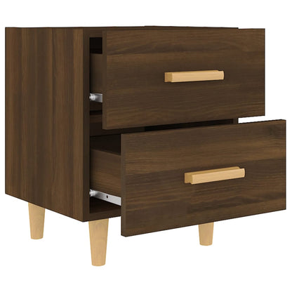 Berkfield Bed Cabinet Brown Oak 40x35x47.5 cm