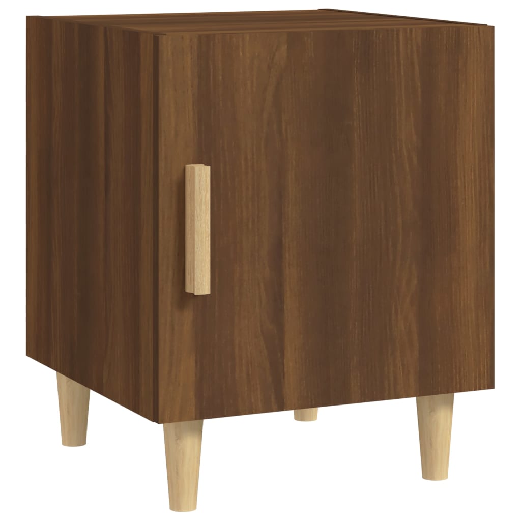Berkfield Bedside Cabinet Brown Oak Engineered Wood