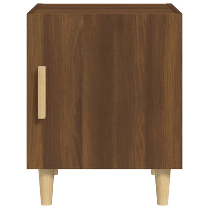 Berkfield Bedside Cabinet Brown Oak Engineered Wood