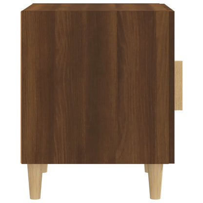 Berkfield Bedside Cabinet Brown Oak Engineered Wood
