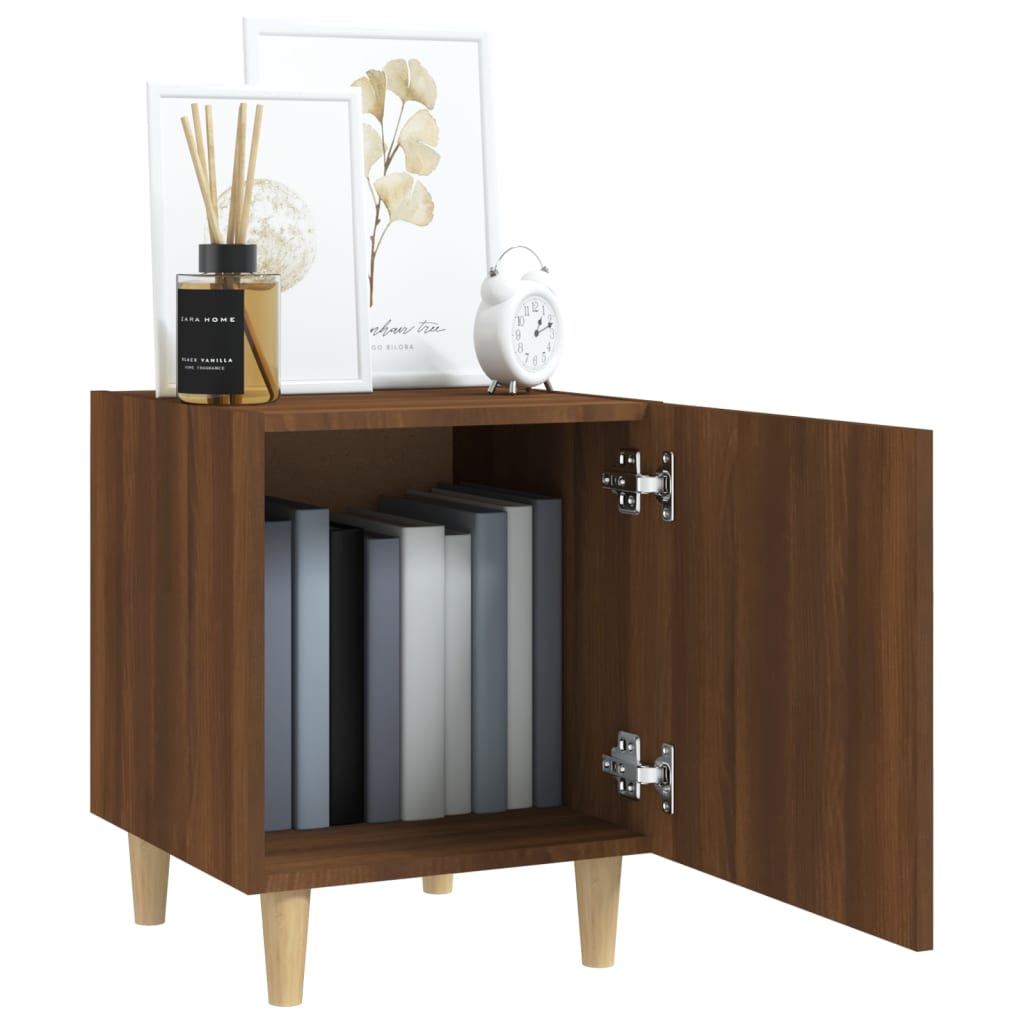 Berkfield Bedside Cabinet Brown Oak Engineered Wood