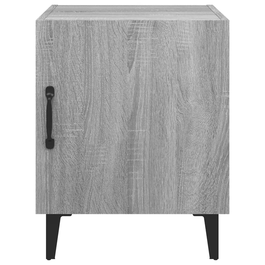 Berkfield Bedside Cabinets 2 pcs Grey Sonoma Engineered Wood