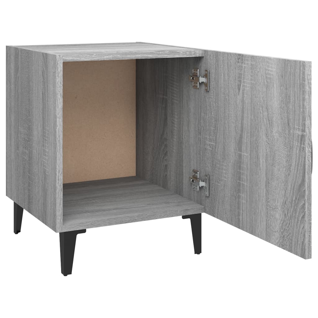Berkfield Bedside Cabinets 2 pcs Grey Sonoma Engineered Wood