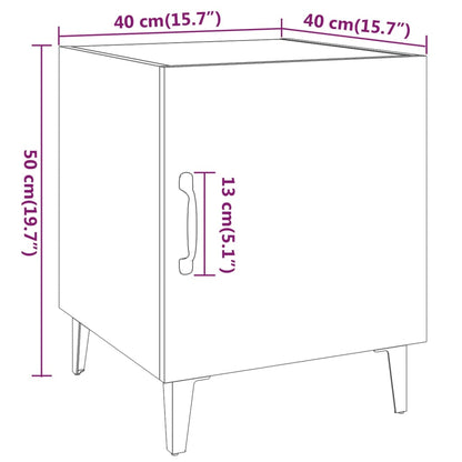 Berkfield Bedside Cabinets 2 pcs Grey Sonoma Engineered Wood