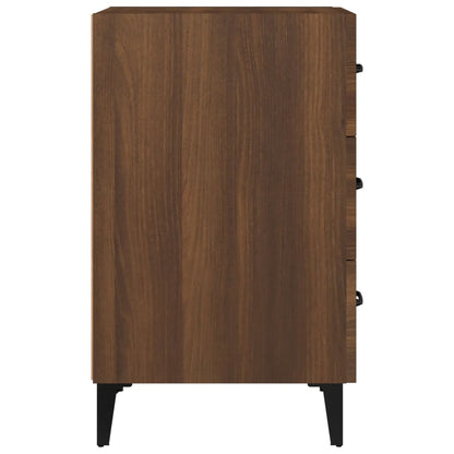 Berkfield Bedside Cabinet Brown Oak 40x40x66 cm Engineered Wood