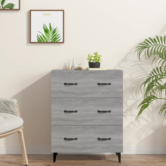 Berkfield Sideboard Grey Sonoma 69.5x34x90 cm Engineered Wood