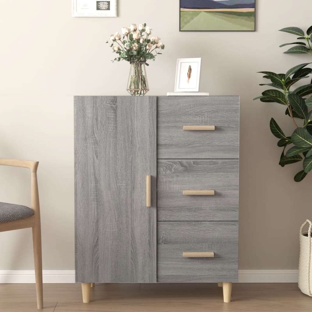 Berkfield Sideboard Grey Sonoma 69.5x34x90 cm Engineered Wood